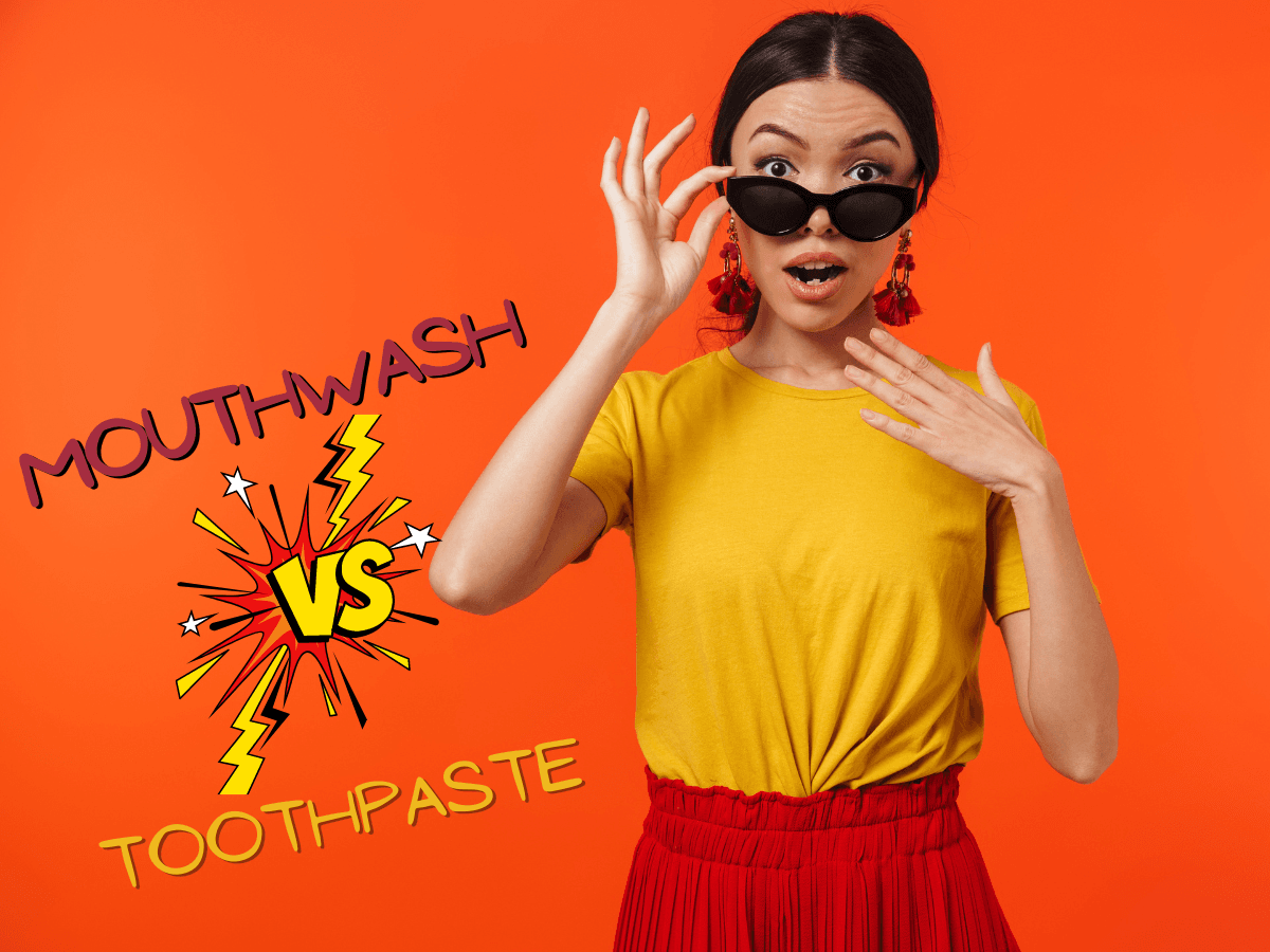 mouthwash instead of brushing teeth? No way!